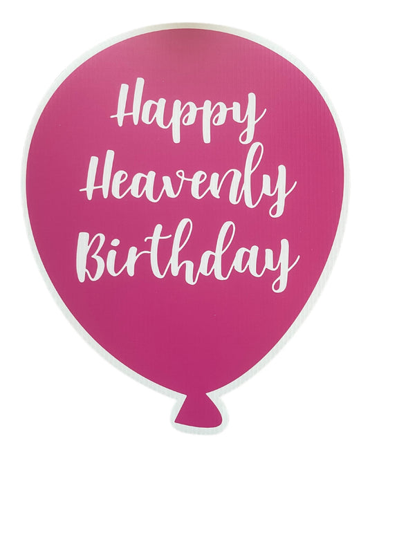 Happy Heavenly Birthday-Pink