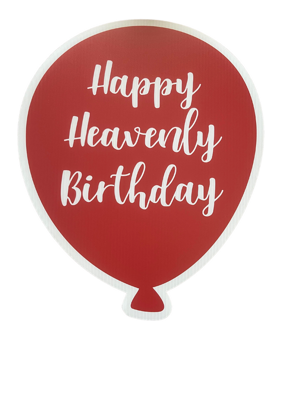 Happy Heavenly Birthday Red