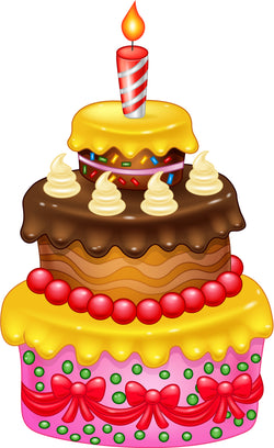 Three Tier Girly Cake
